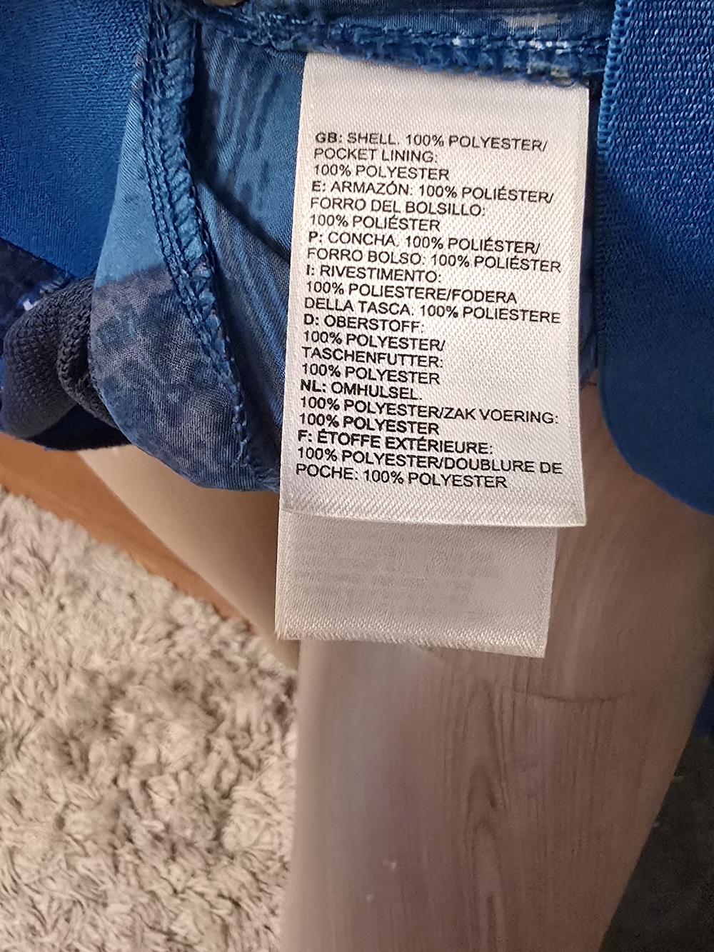 Men'sThe North Face Blue Patterned Light Jacket Sz XL - Picture 7 of 7